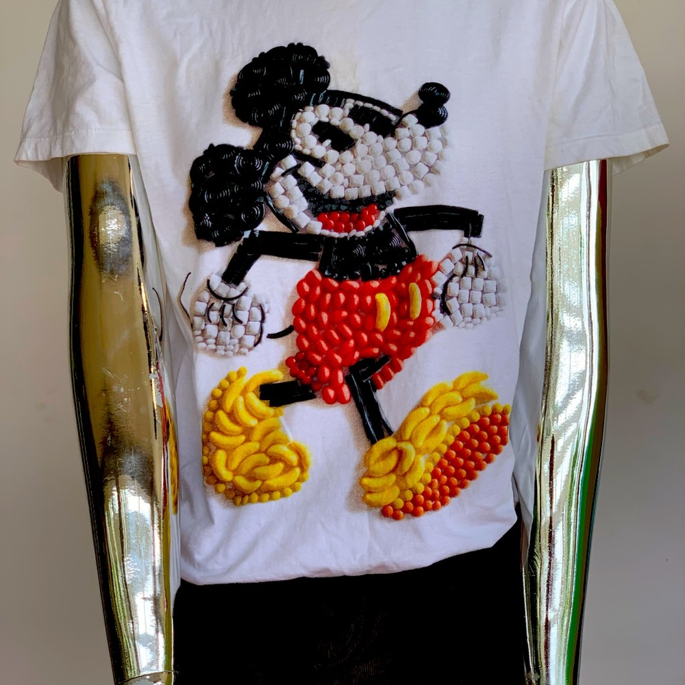 Mickey Mouse Disney candy T-shirt cotton cute